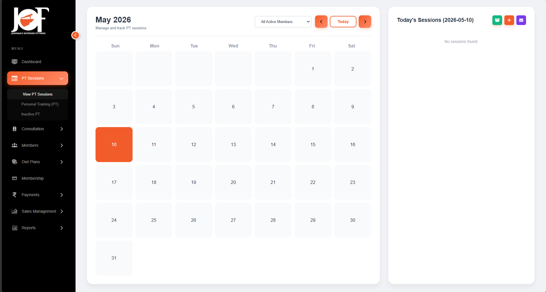 Fitness CRM - 2