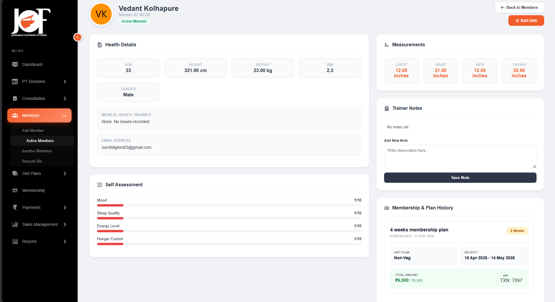 Fitness CRM - 4