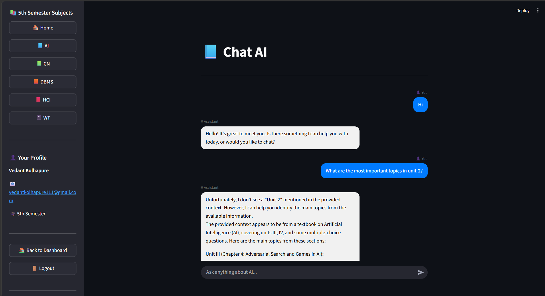 UniMate AI - 3